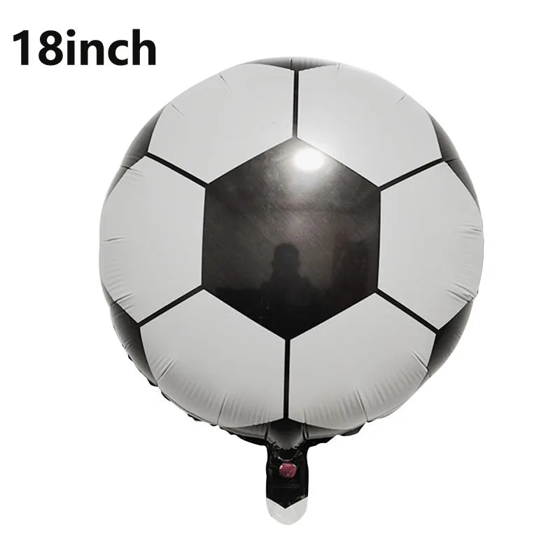 Ballong set med siffra och fotbolls motiv