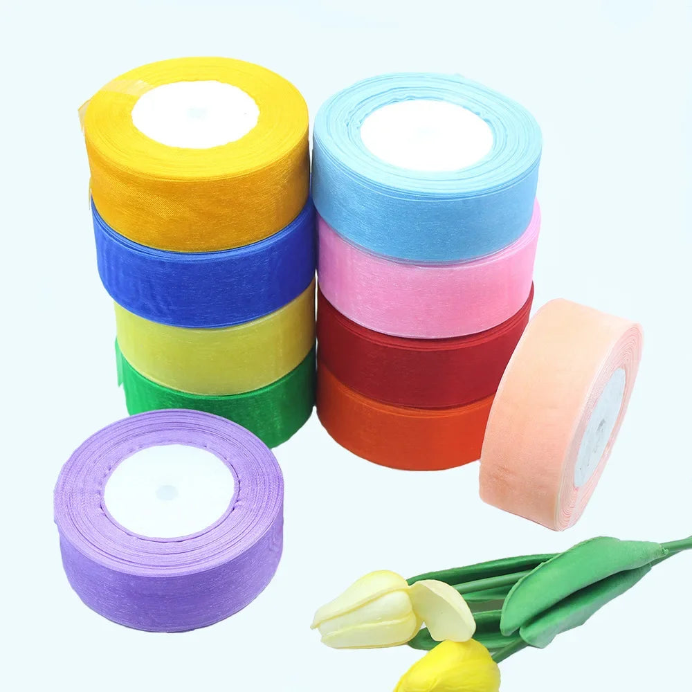 Stor rulle med Organza band