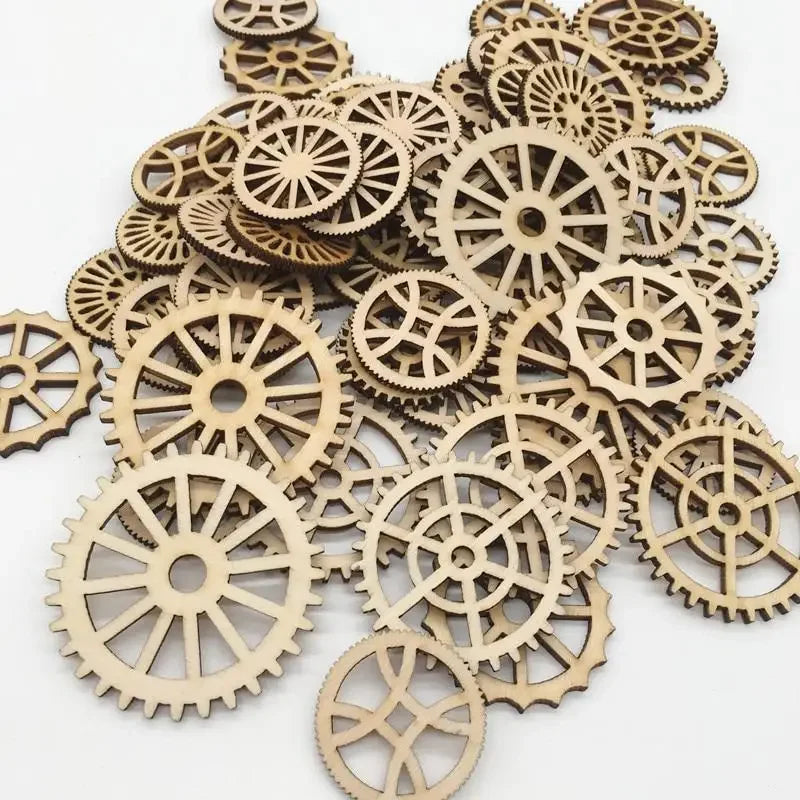 Wooden wheels in different sizes