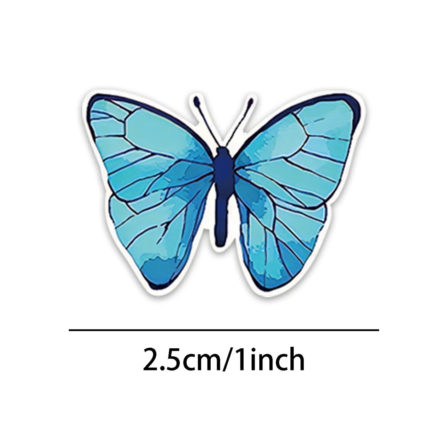 Stickers with butterflies