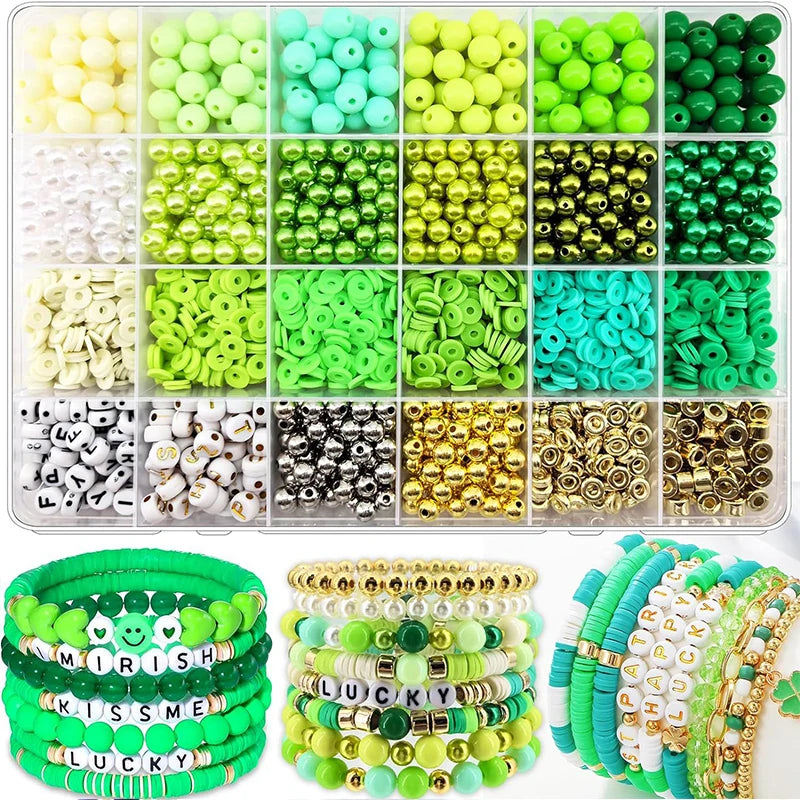 Large Bead Boxes mixed acrylic heishi plastic beads
