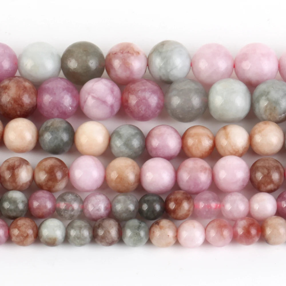 Natural color jade pärlor