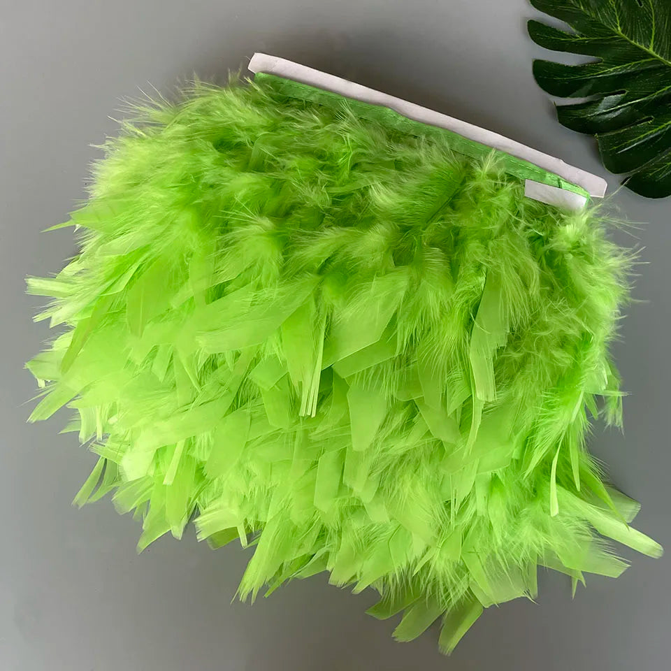 Fluffy kalkon fjädrar 10M