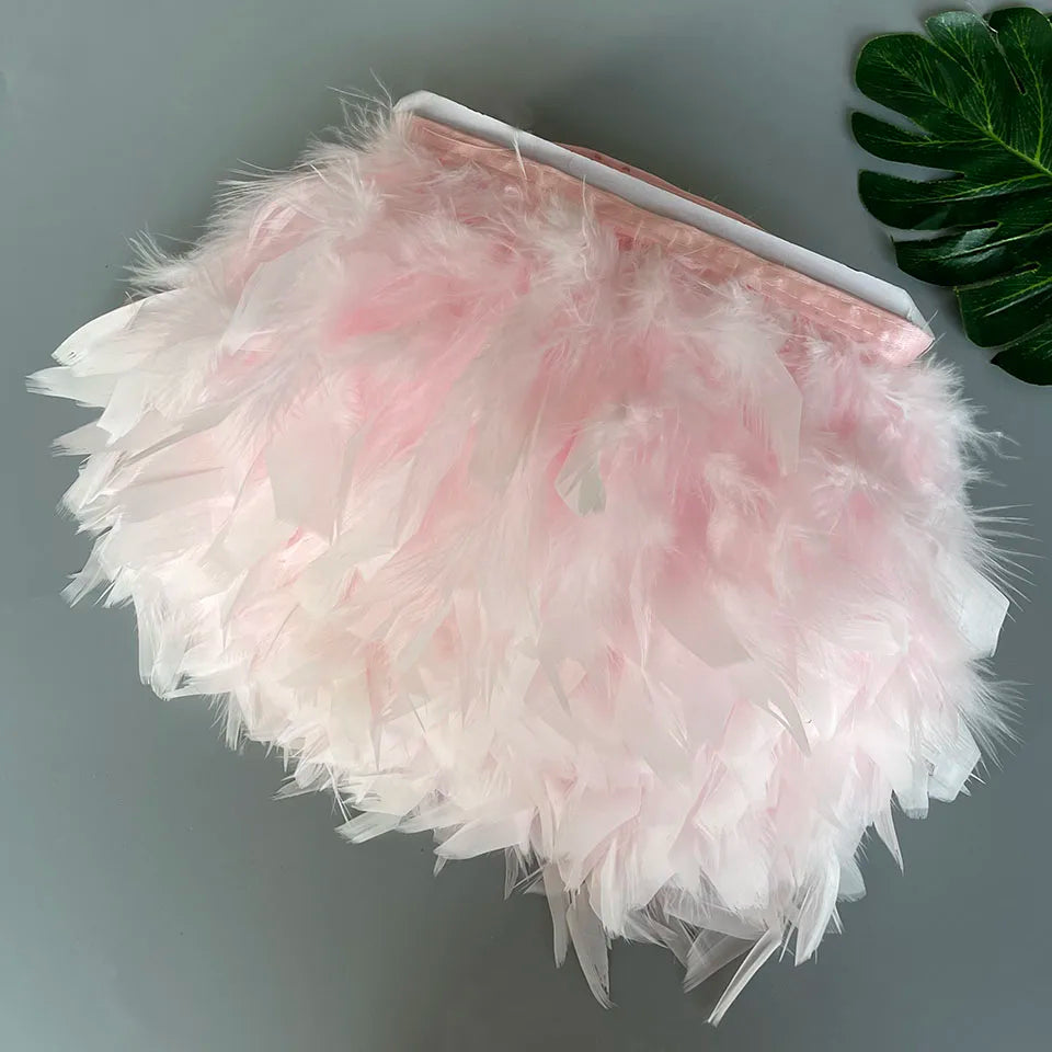 Fluffy kalkon fjädrar 10M