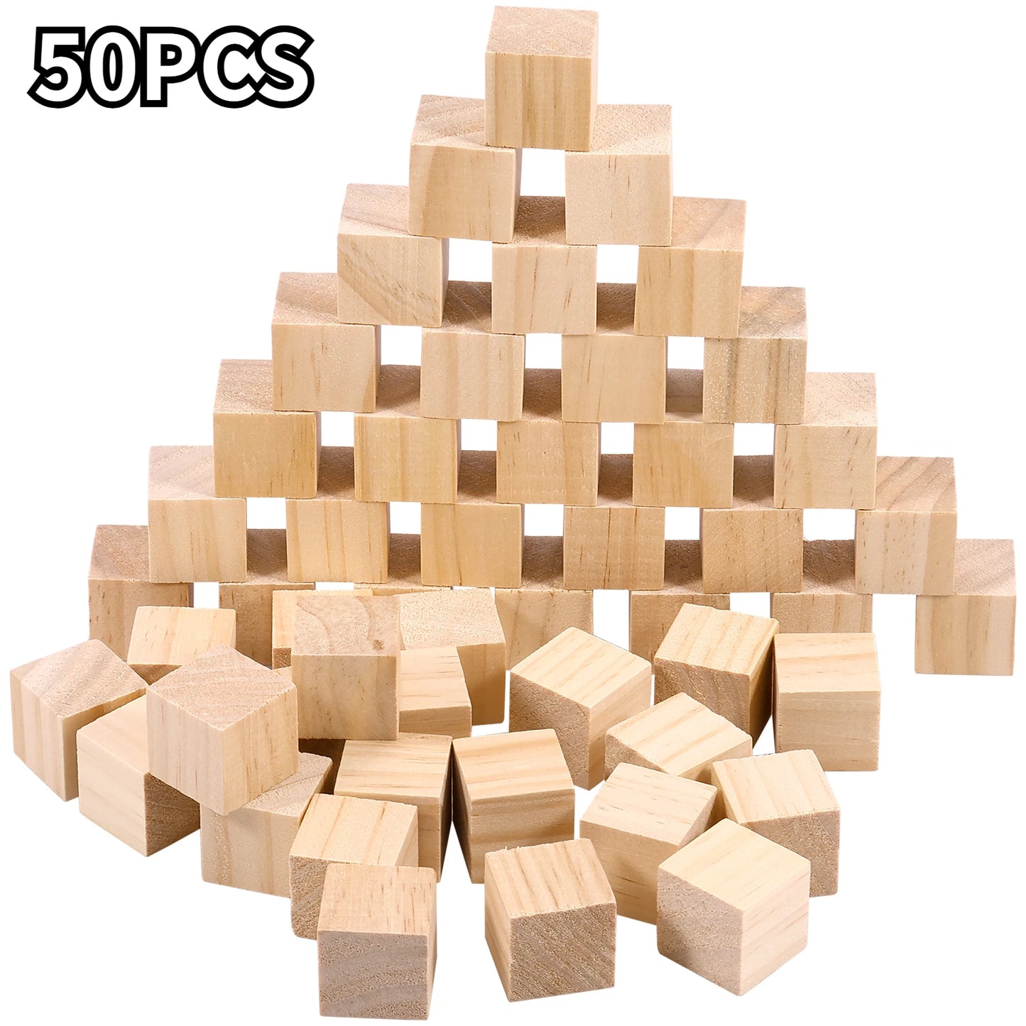 Wooden cubes 2.5cm