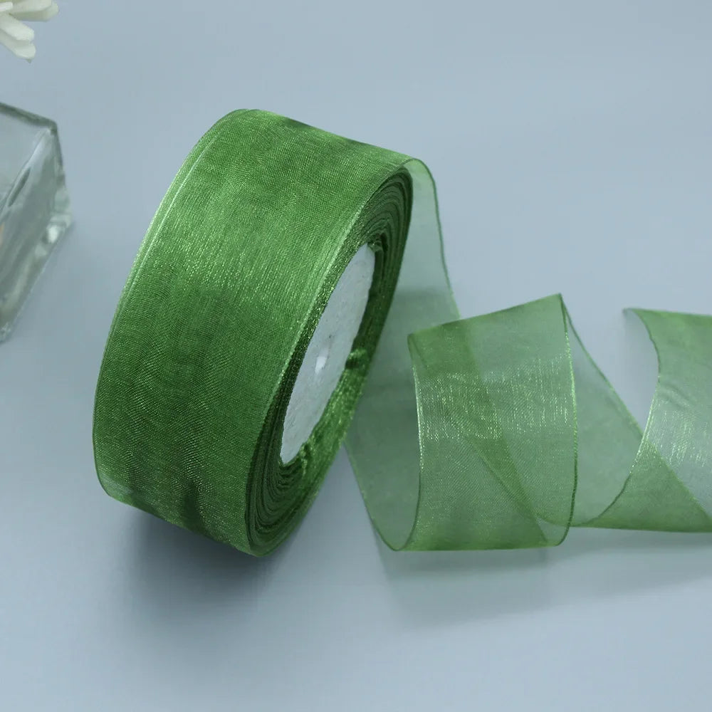 Stor rulle med Organza band