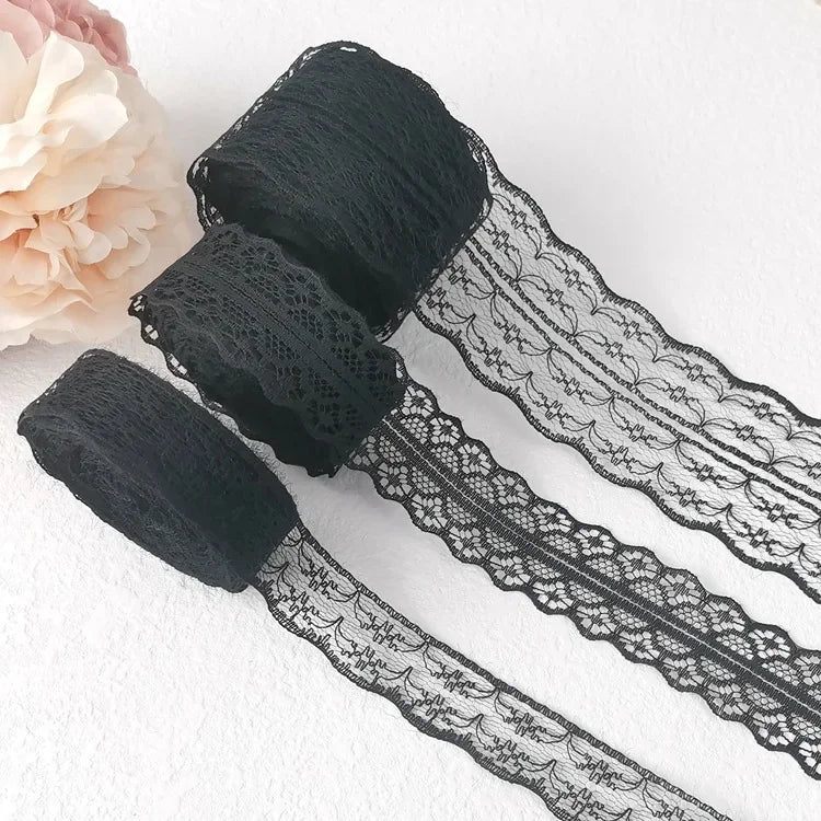 Black Lace Ribbons