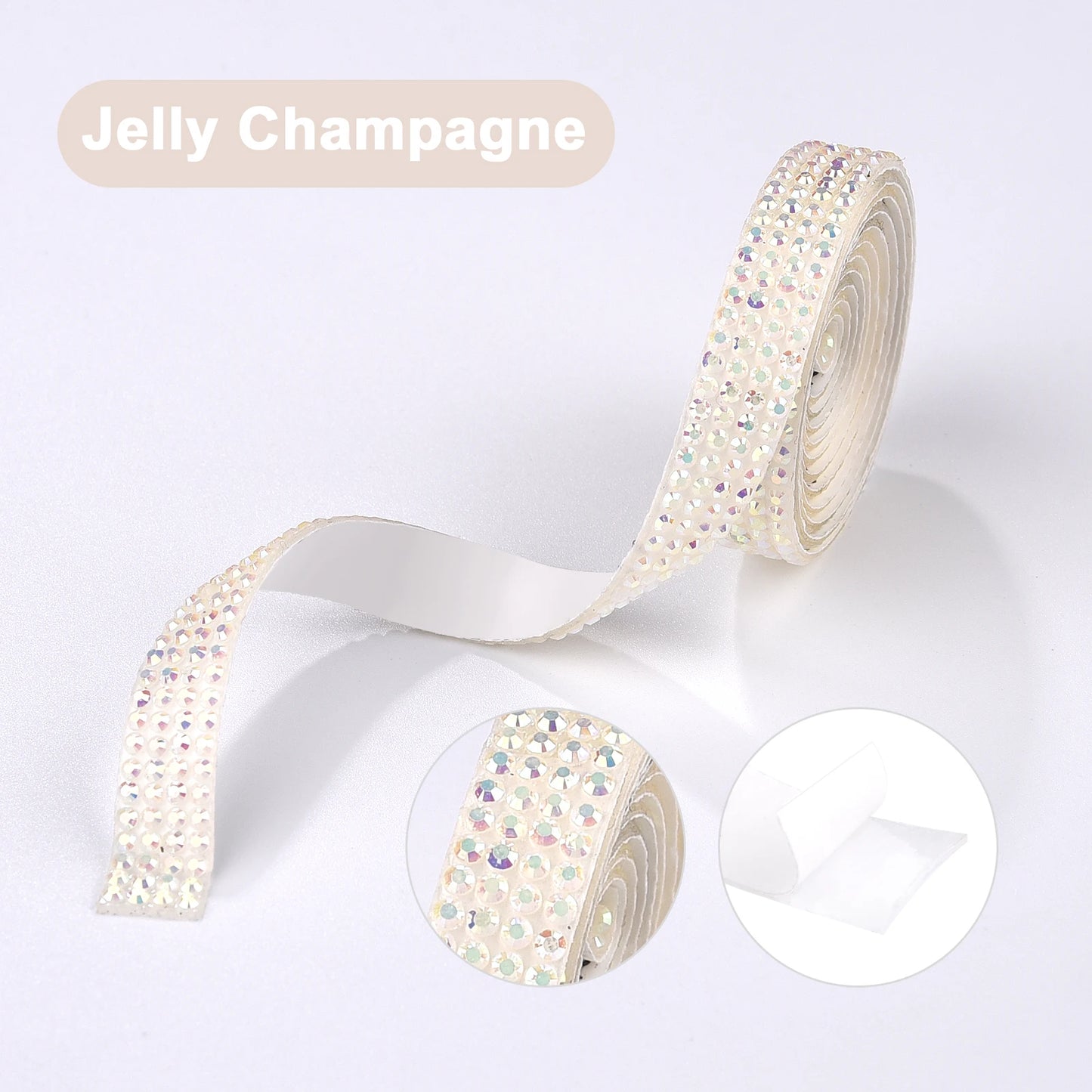 Rhinestone tape pastel colors