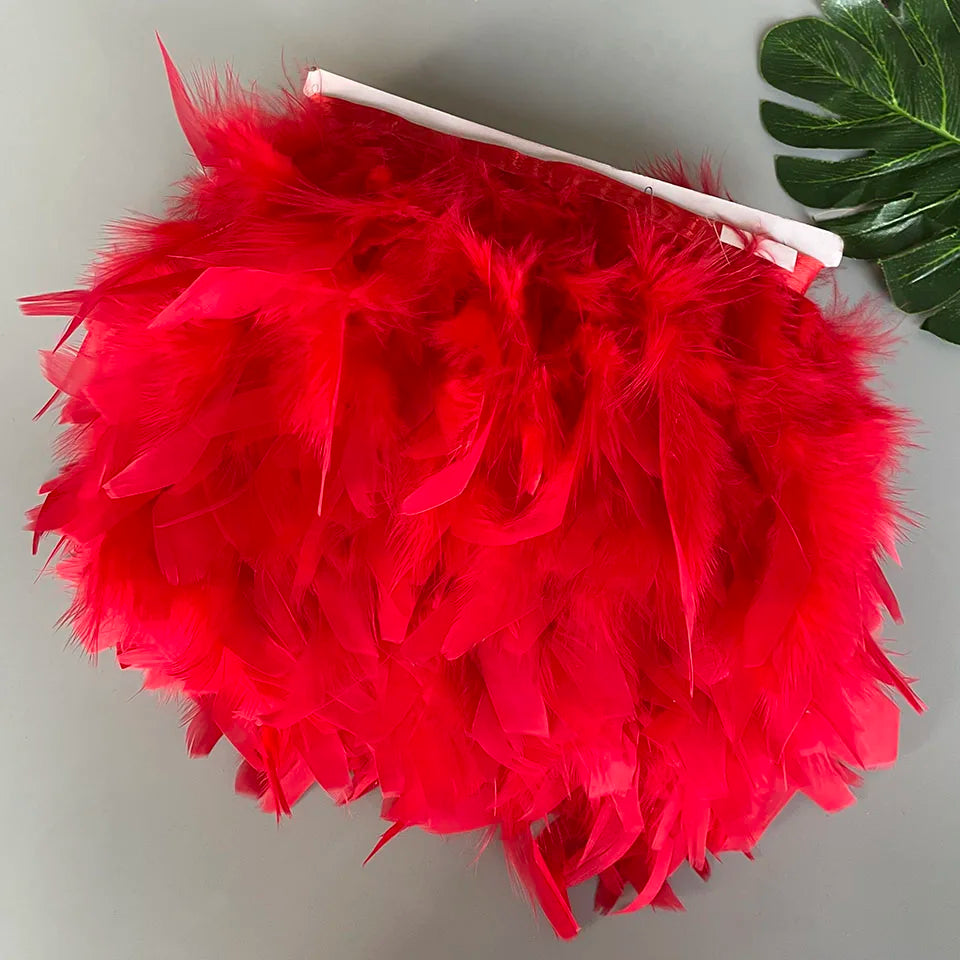 Fluffy kalkon fjädrar 10M