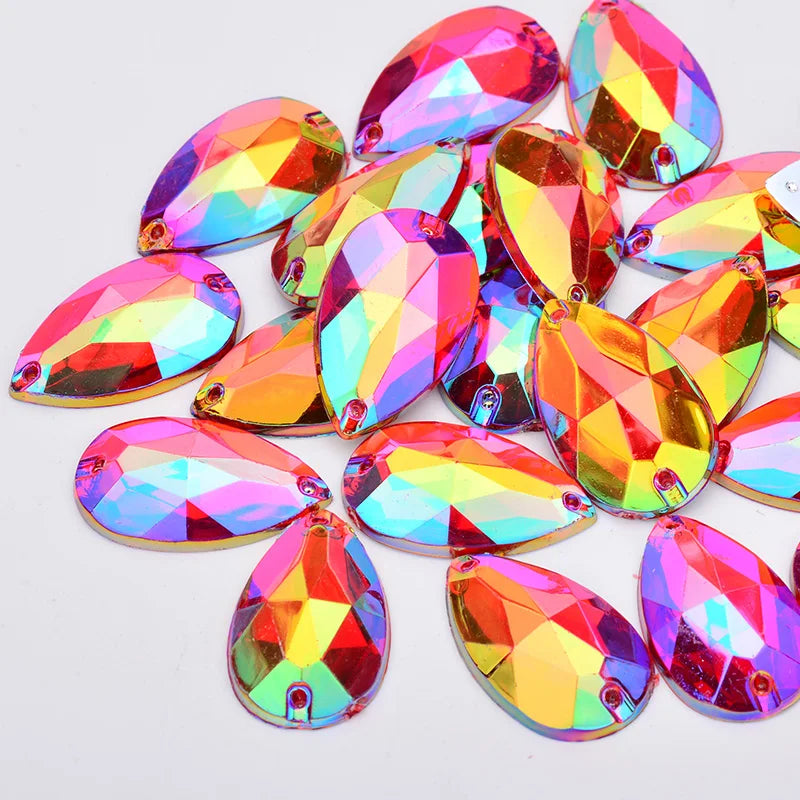 Large sew on rhinestones