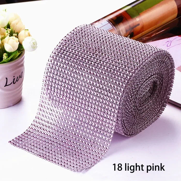 Mech decor rhinestone ribbon
