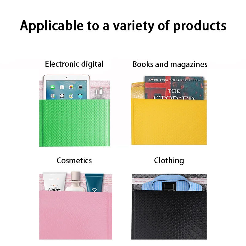 20-pack of black padded envelopes