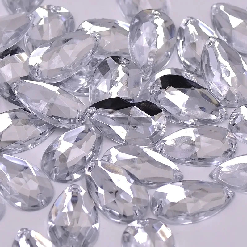 Large sew on rhinestones