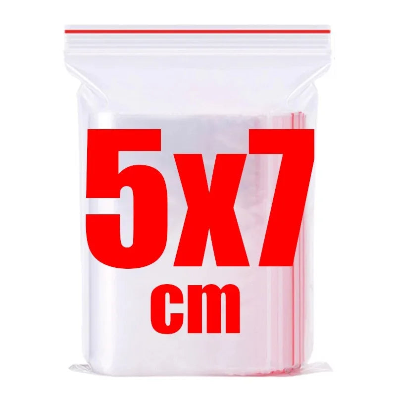 200 zip lock bags in various sizes