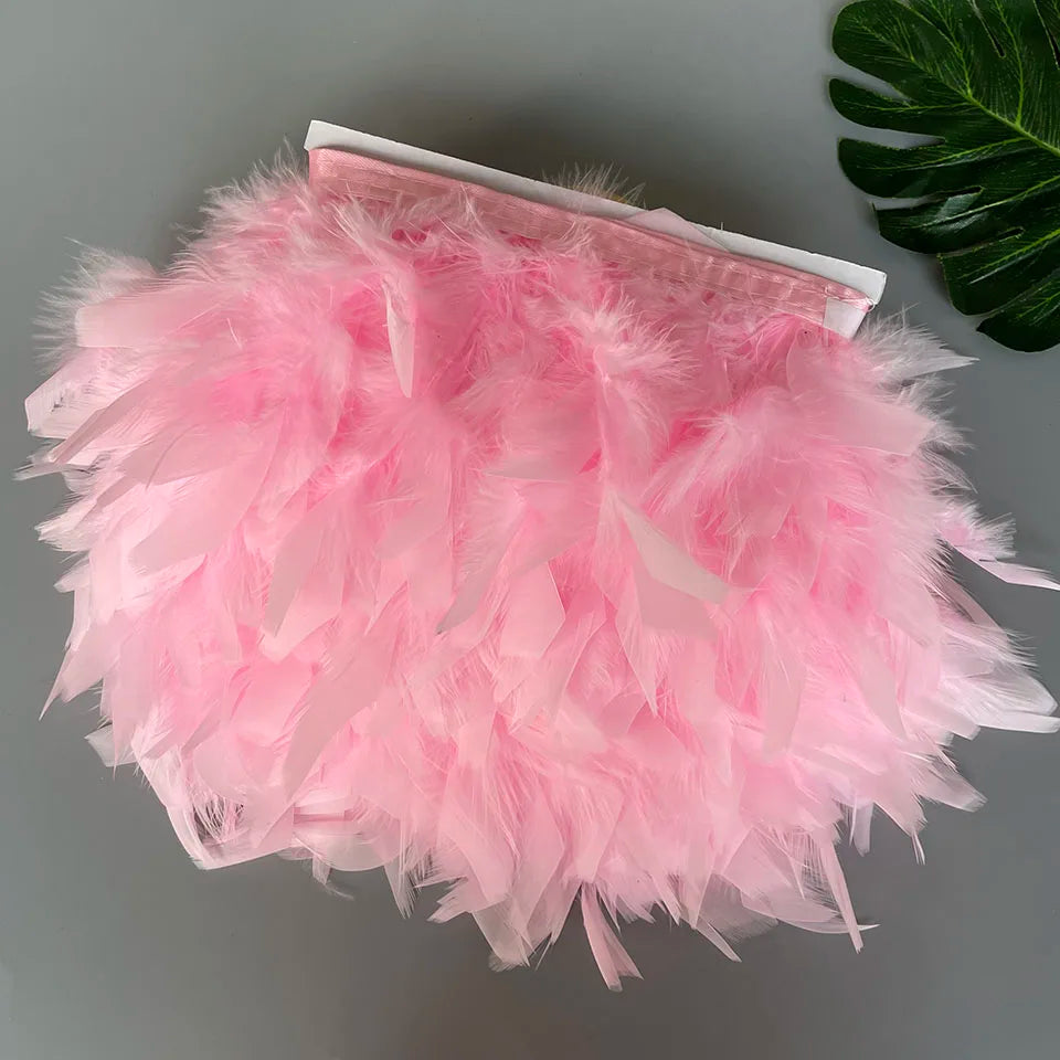 Fluffy kalkon fjädrar 10M