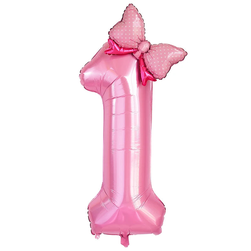Stora ballonger Rosa med sifffror