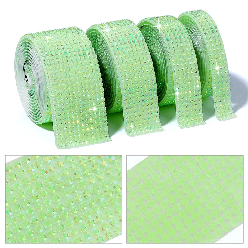 Strass tejp jelly Resin olika färger