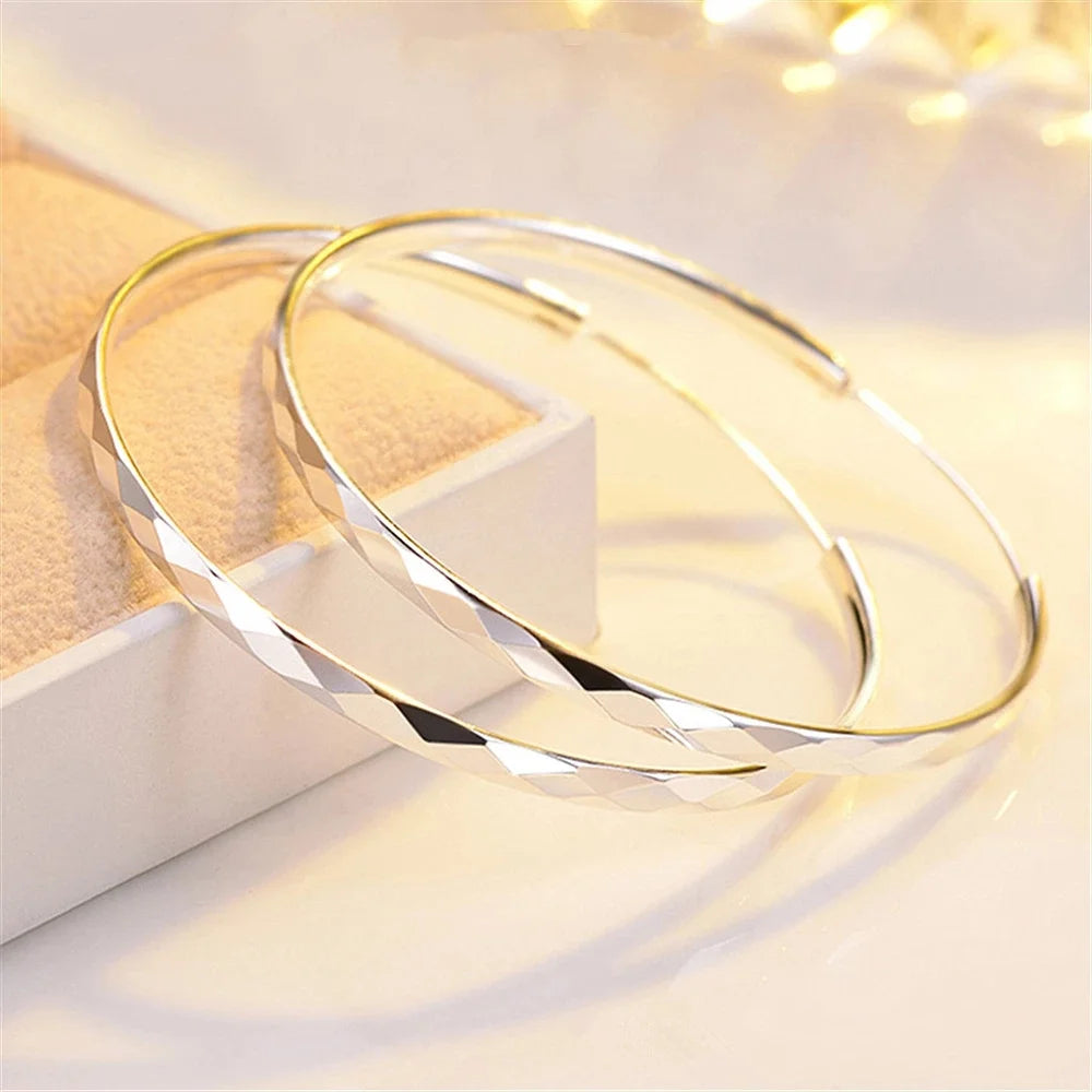 Fina stora örhängen ringar i äkta 925 sterling silver