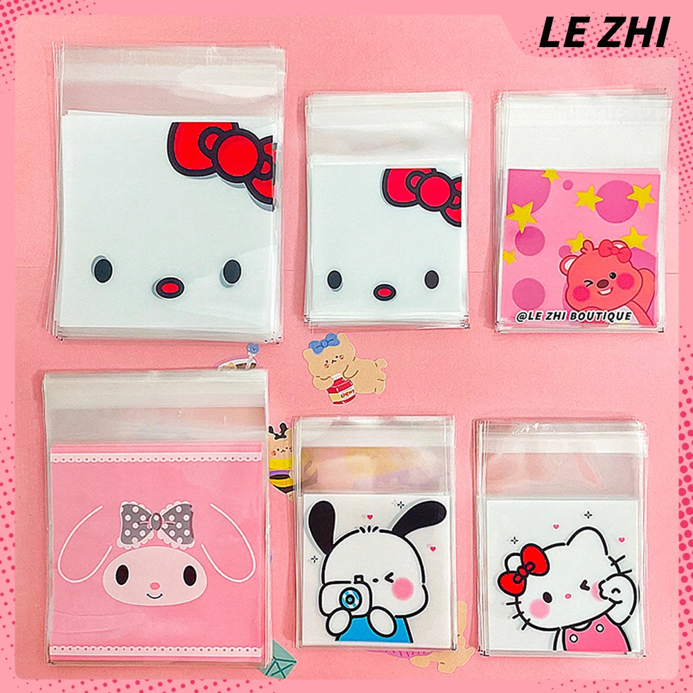 100-pack Hello Kitty cellofan påsar