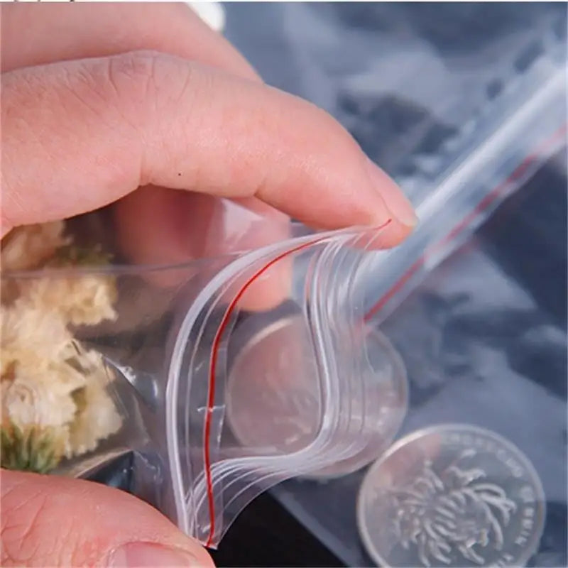 100 zip lock bags in smaller sizes