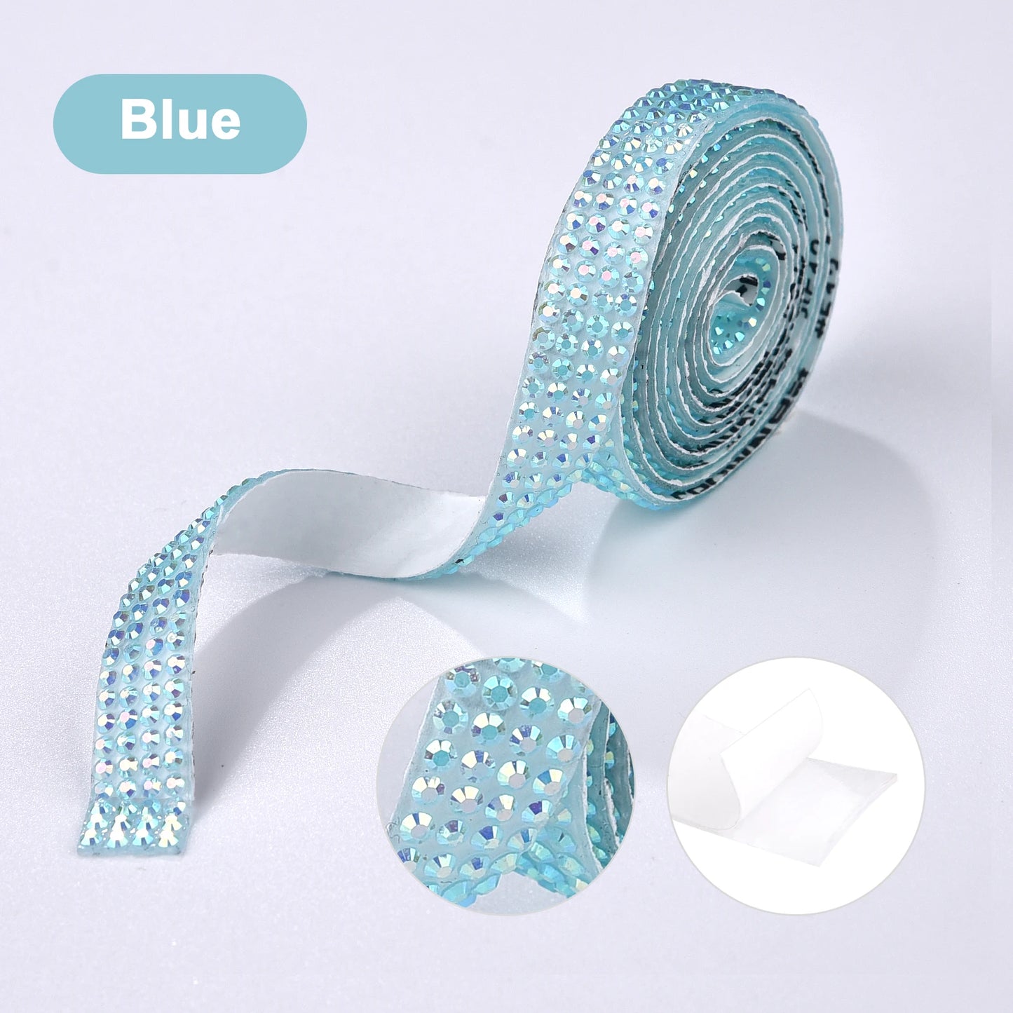 Rhinestone tape pastel colors