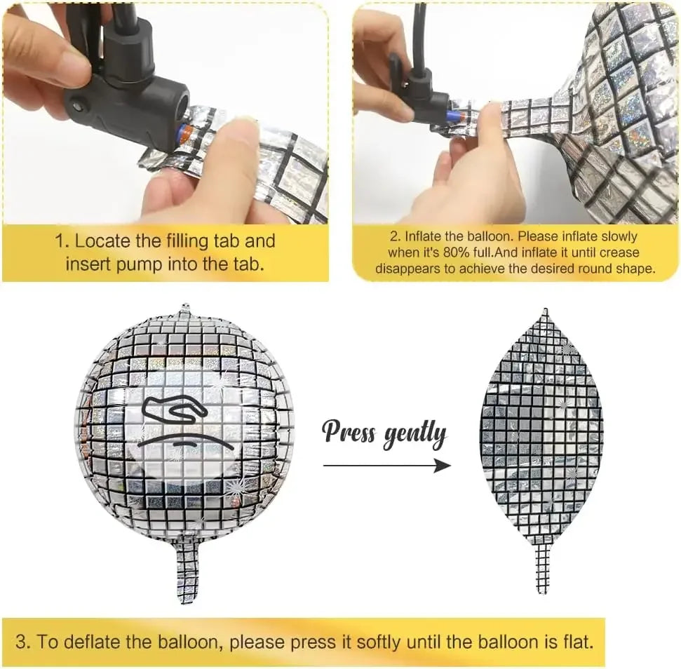 Disco boll ballonger