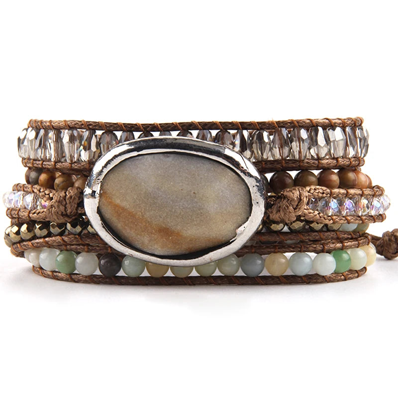 Armband med ädelsten pärlor