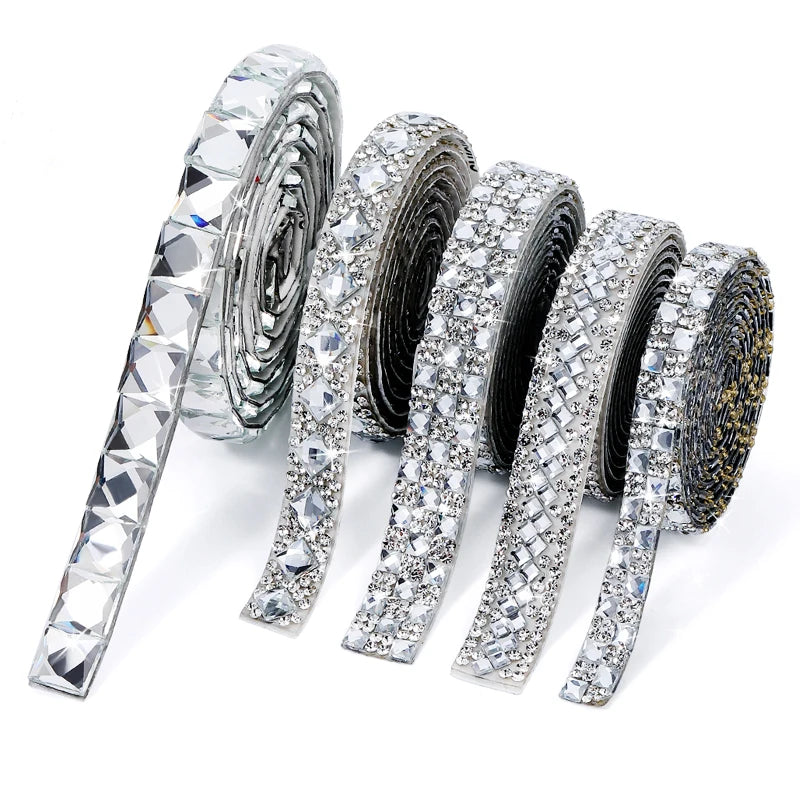 Strass tejp med strass plattor
