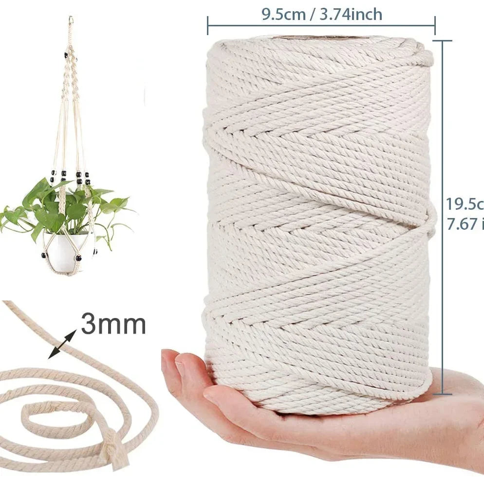 Macrame cotton cord