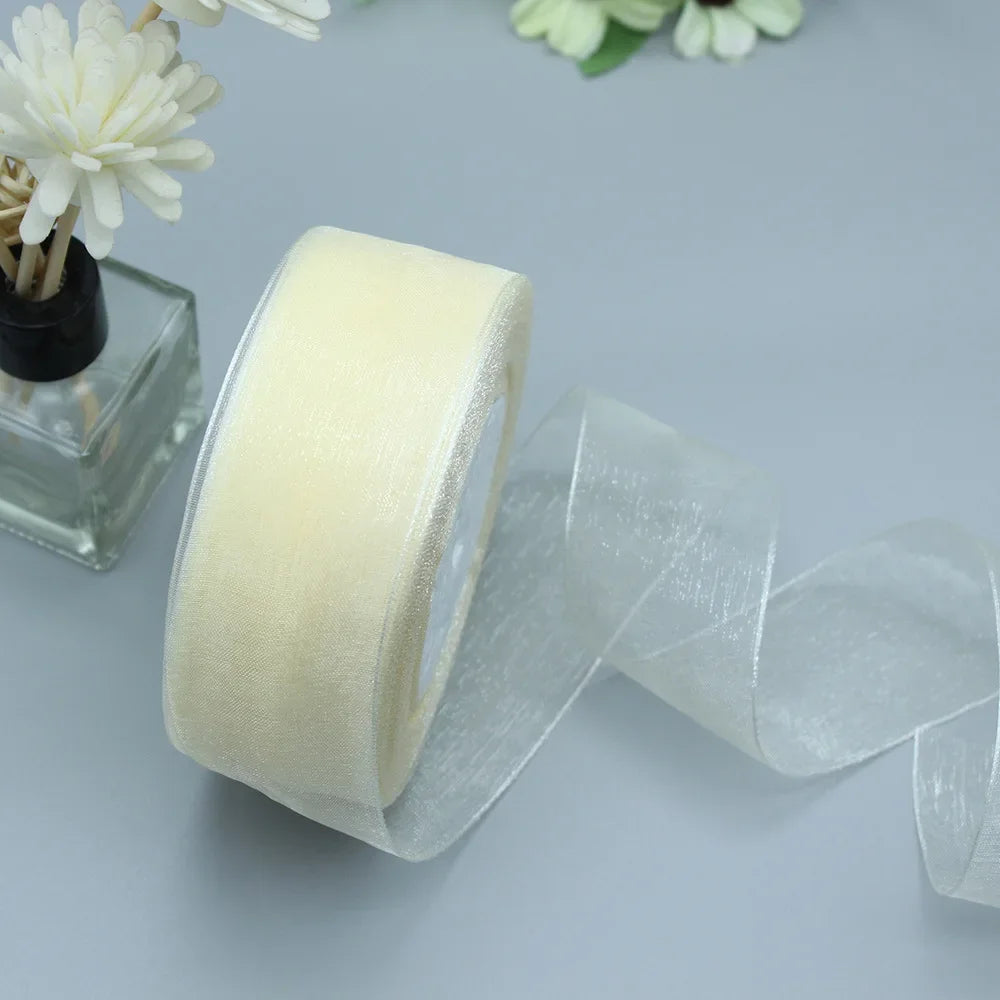 Stor rulle med Organza band