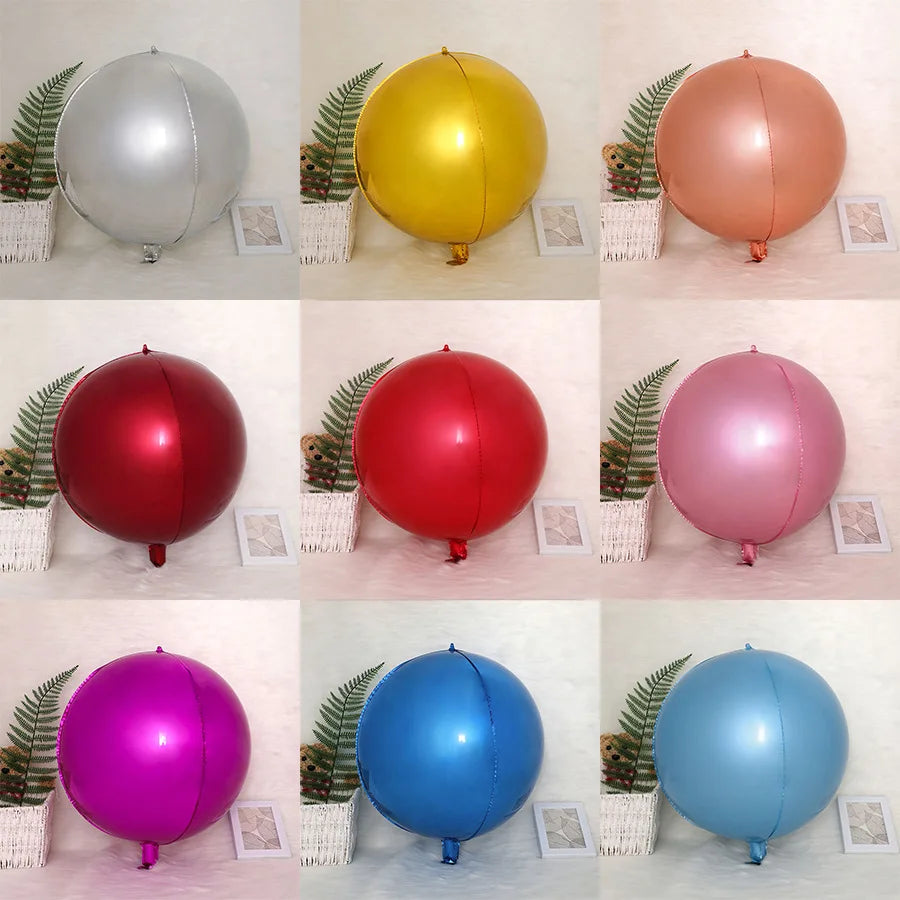 Stora metallic färgade ballonger