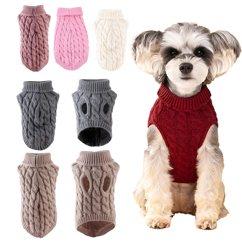 Stickad tröja hund