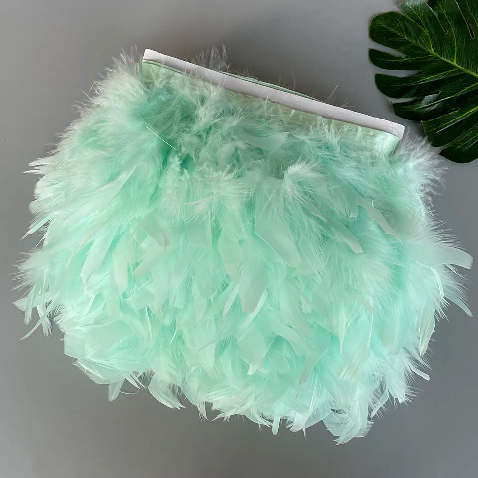 Fluffy kalkon fjädrar 10M