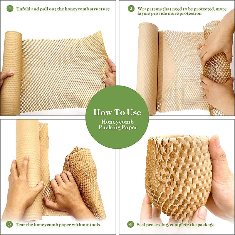 honeycomb inslagning papper