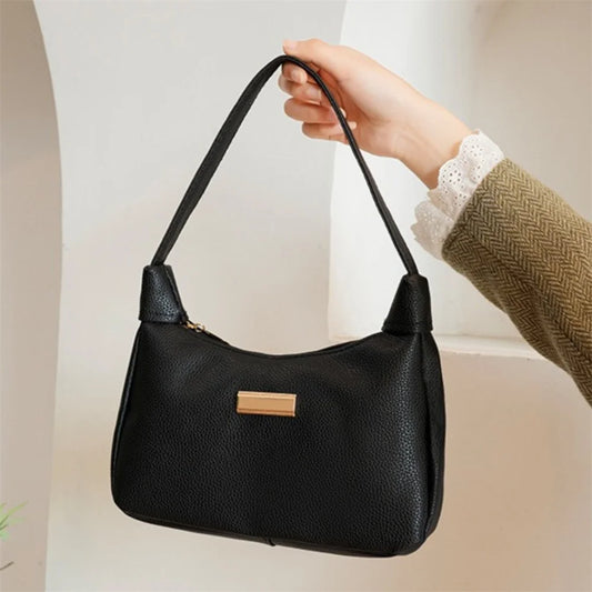 Fashions solid handväskor i konstläder