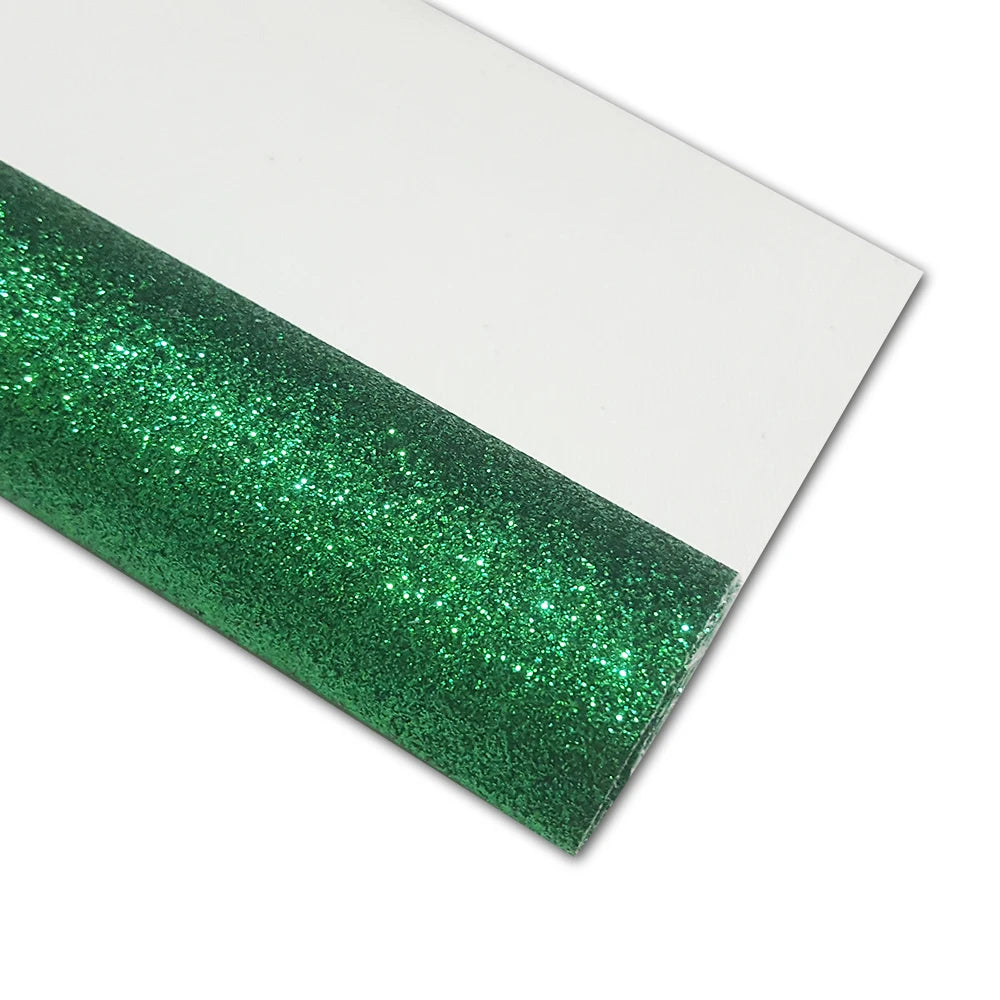 Leather fabric with glitter in different colors