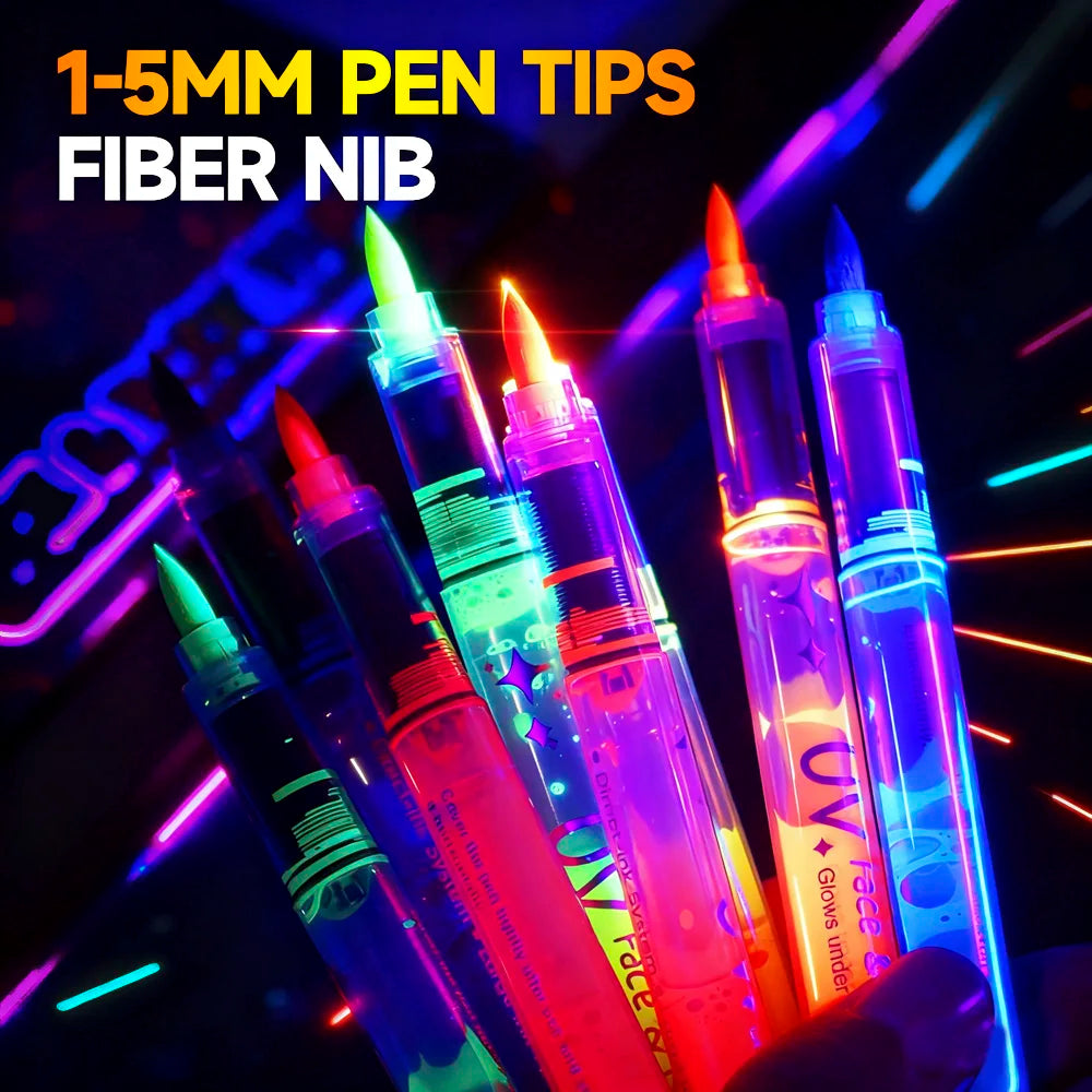 8-pack neon light pennor