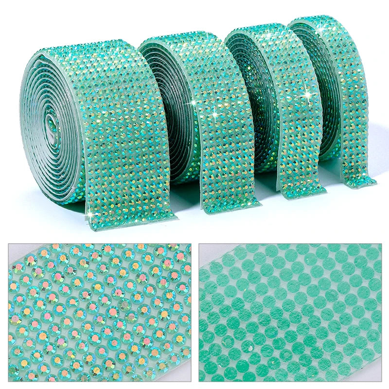 Strass tejp jelly Resin olika färger