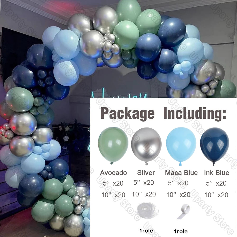 Mixade ballonger på 162st olika färger