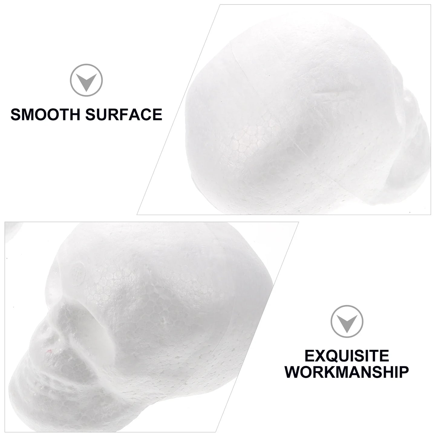 Styrofoam skull