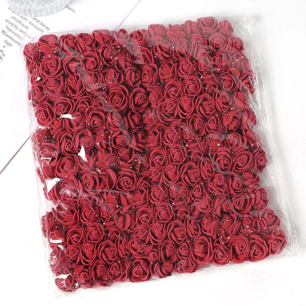 Mini foam roses 16pcs different color choices