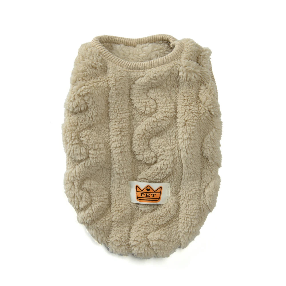 Mönstrad fleece tröja hund