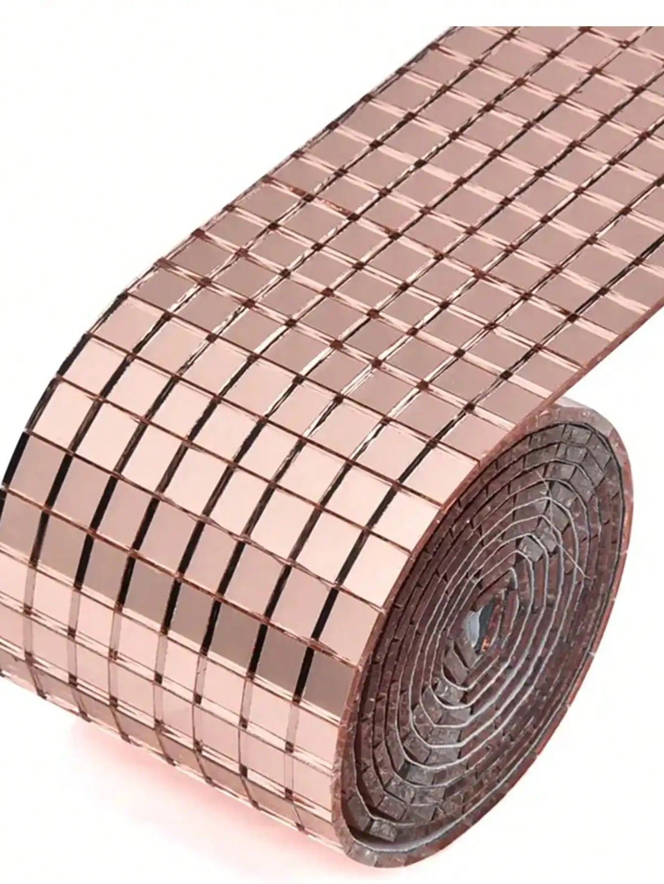 Glass mirror mosaic self-adhesive