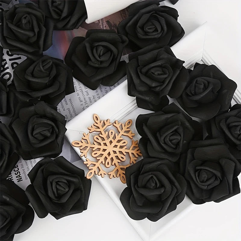 Larger foam roses