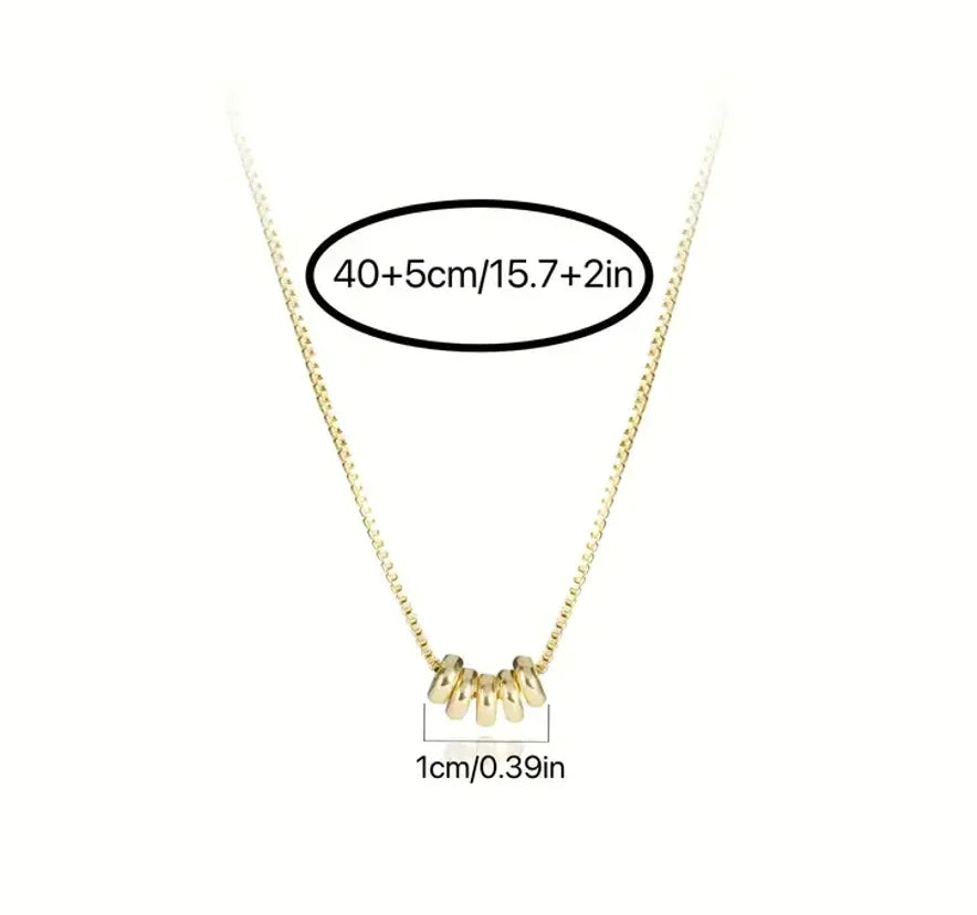 Chain with rings 14k gold