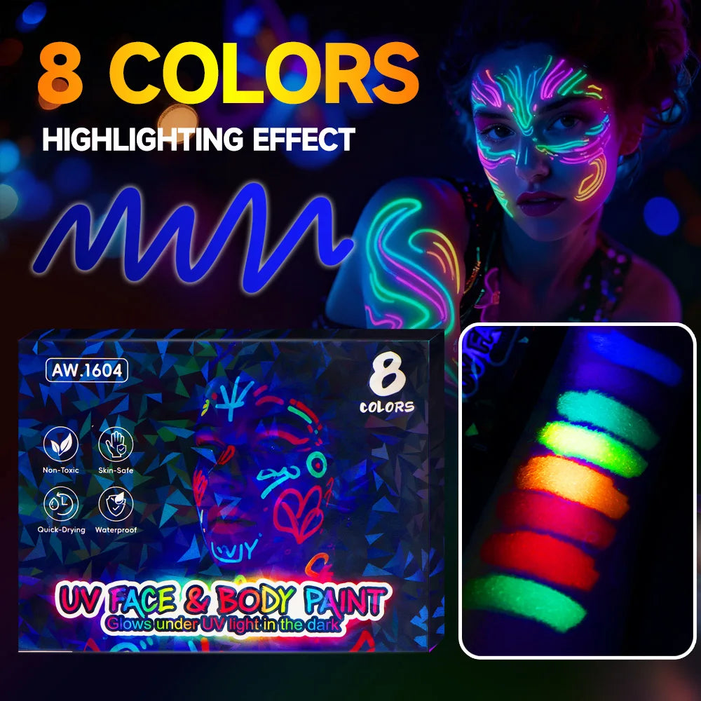 8-pack neon light pennor