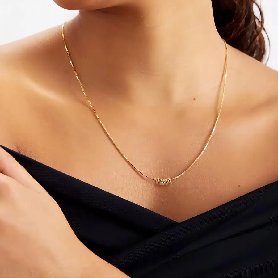 Chain with rings 14k gold