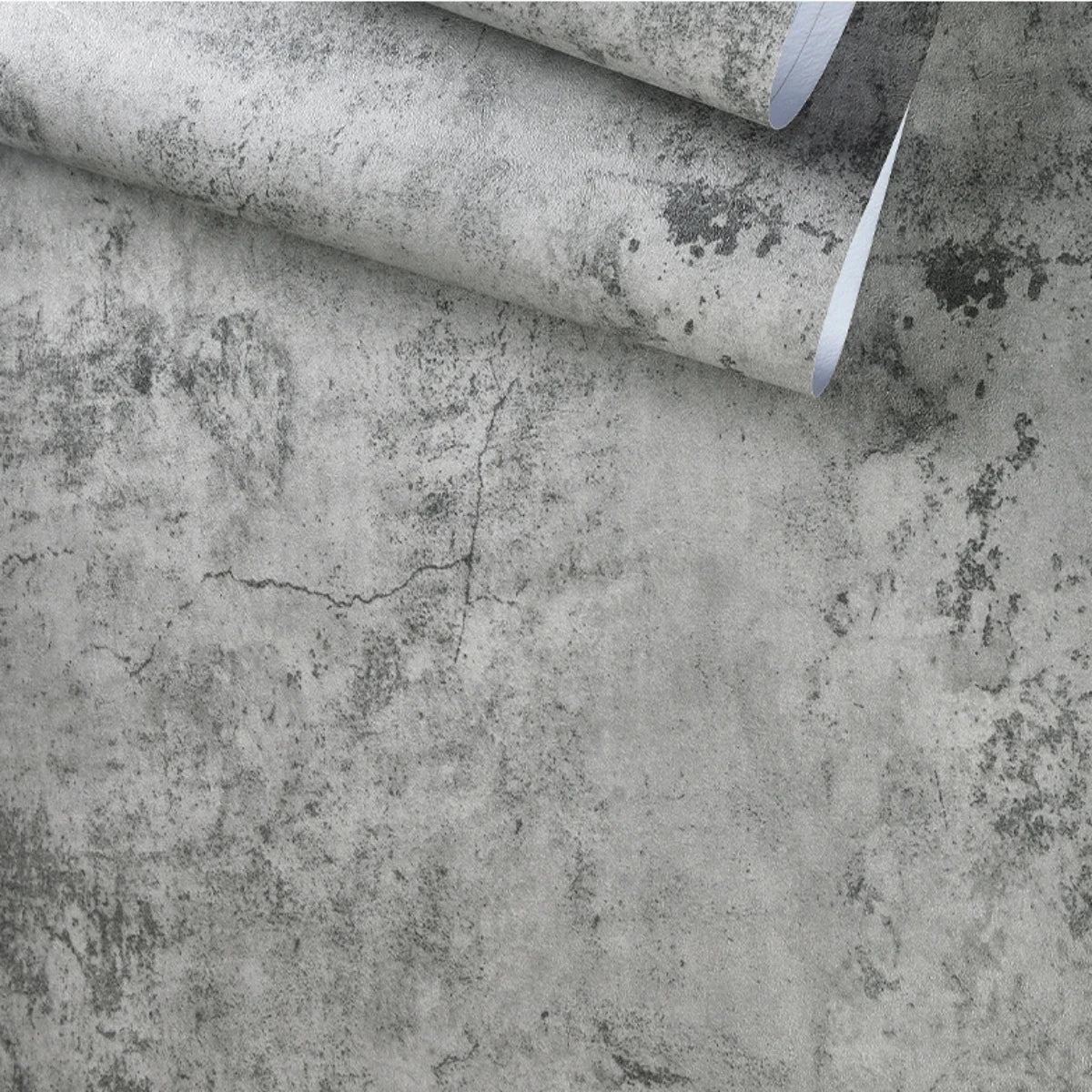 Self-adhesive wallpaper cement texture