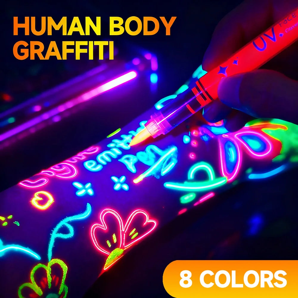 8-pack neon light pennor
