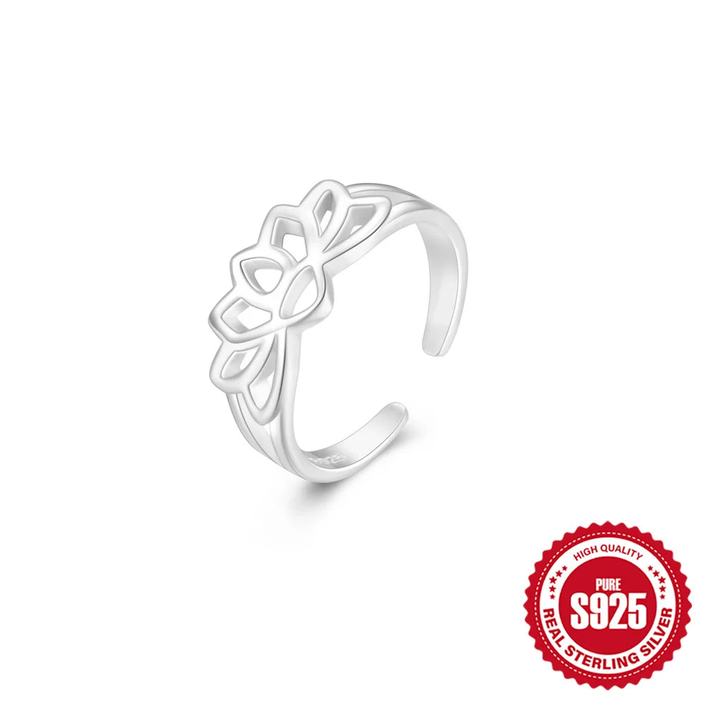 Tå ringar i äkta 925 sterling silver